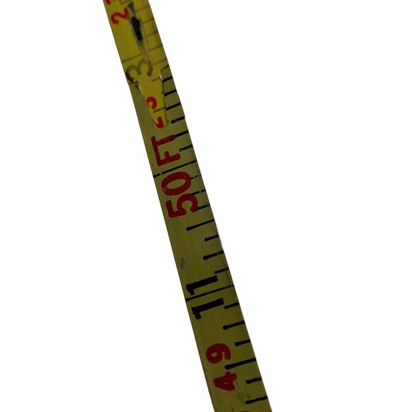 Vintage tape measure 50 feet hand winder - Picture 4 of 5